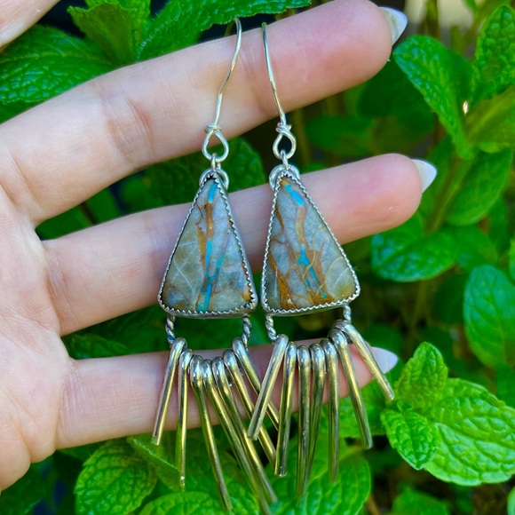 Turquoise earrings - Picture 2 of 4